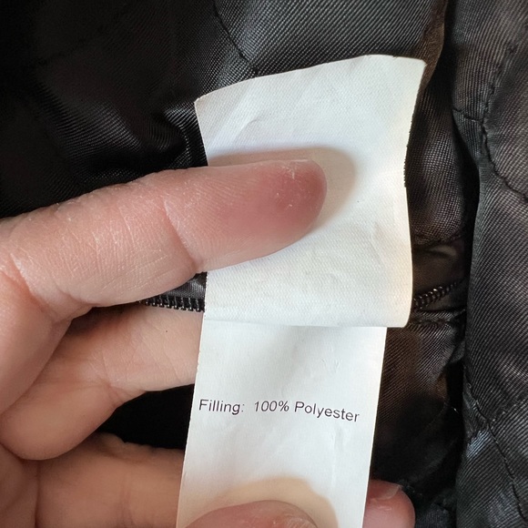 Tallia Mens Size L Black Jacket Coat w/ Zipper 5 Snap & Detachable Collar - Picture 13 of 14